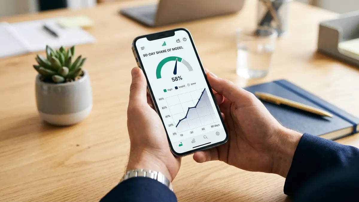 Measuring a starting Share of Model baseline on a dashboard