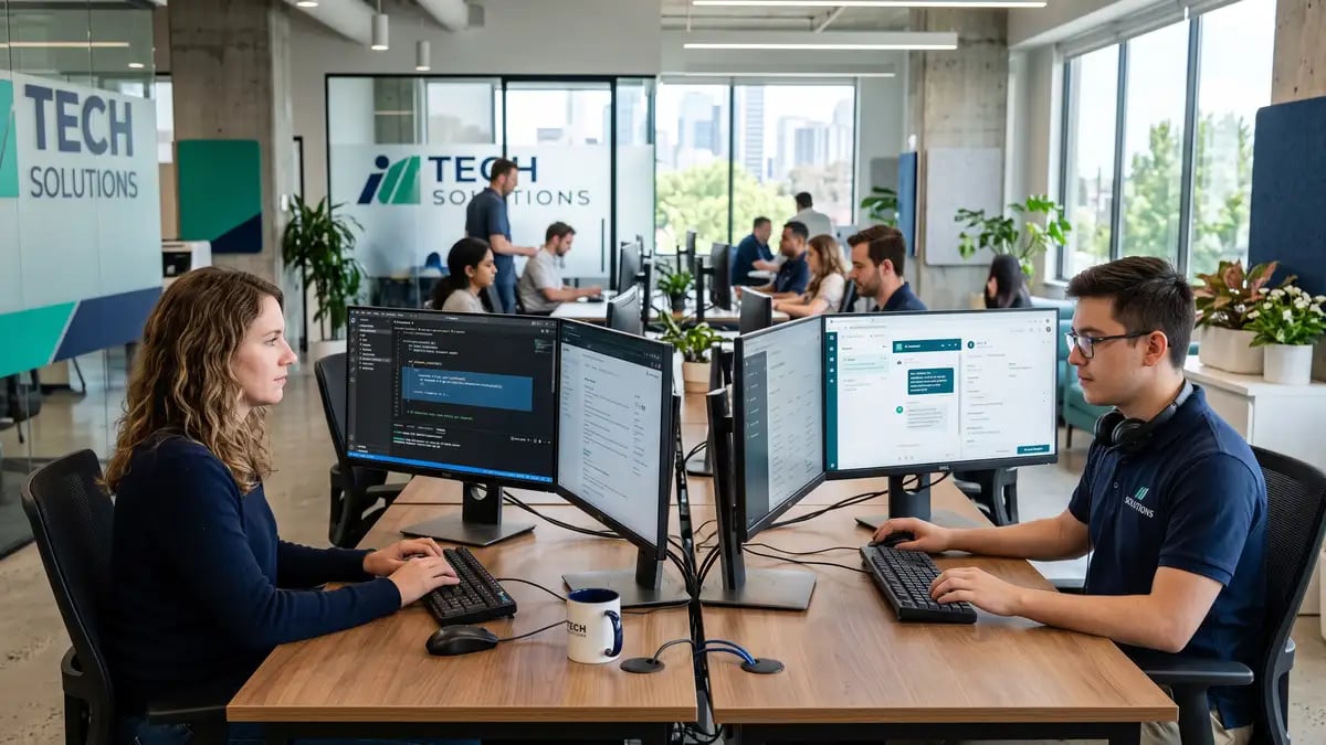 Software engineer and customer-support specialist using AI code generation and an AI support assistant