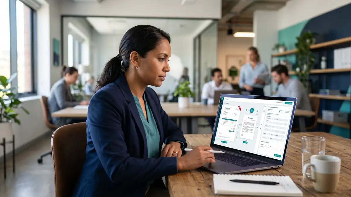 An operations professional watching intelligent document processing turn invoices and contracts into structured data