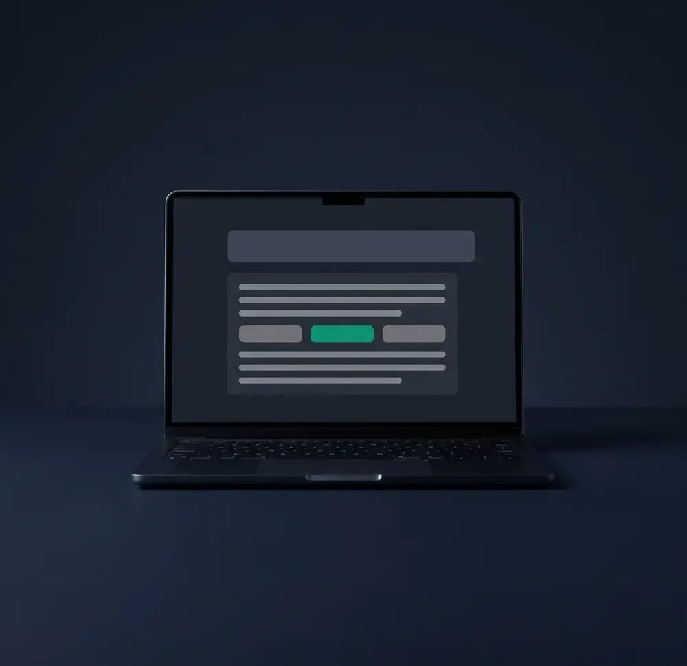 An AI answer on a laptop screen with one result highlighted in green