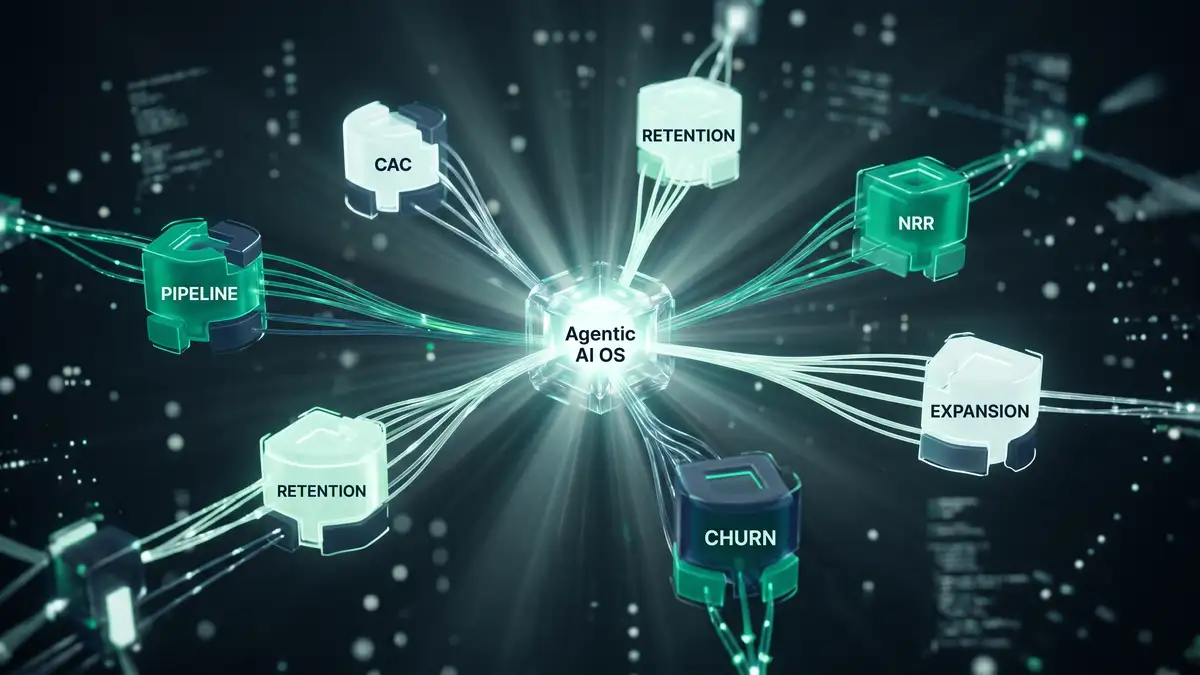 Mid-market SaaS leadership team reviewing 2026 B2B SaaS benchmarks for growth, retention, and Rule of 40 performance