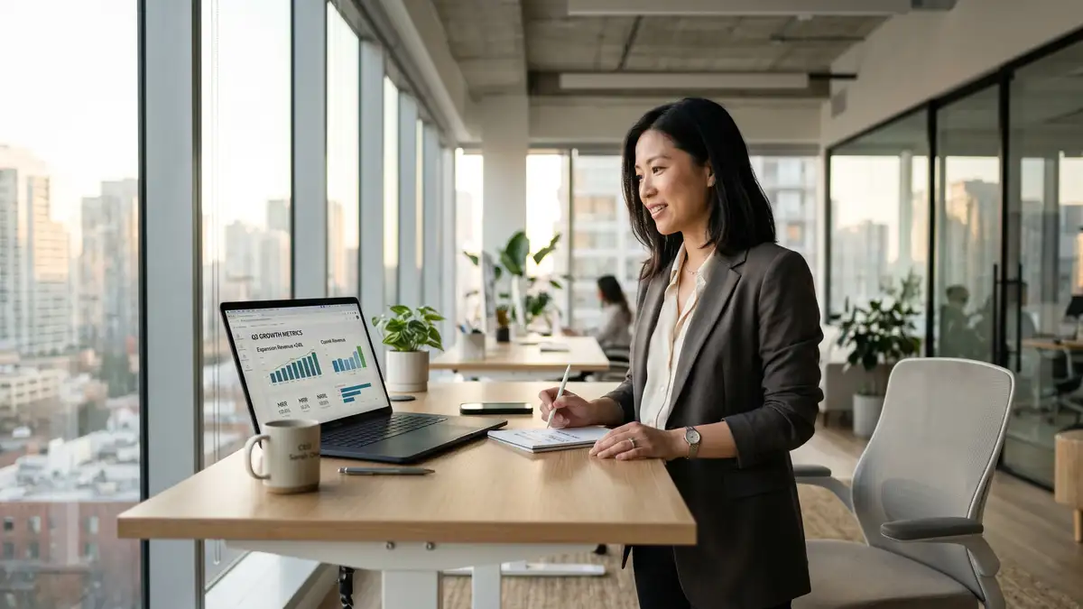 Dashboard visualisation of Net New MRR decomposition showing new, expansion, reactivation, churn, and contraction components