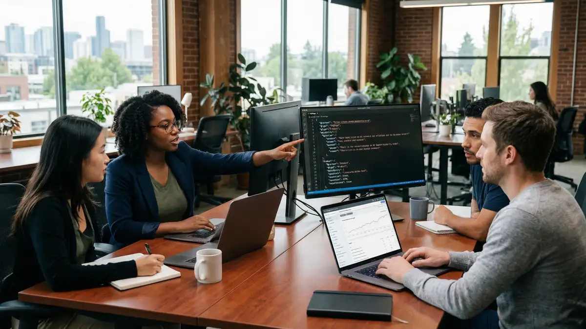 Content optimization for answer engine visibility showing structured data and FAQ schema implementation