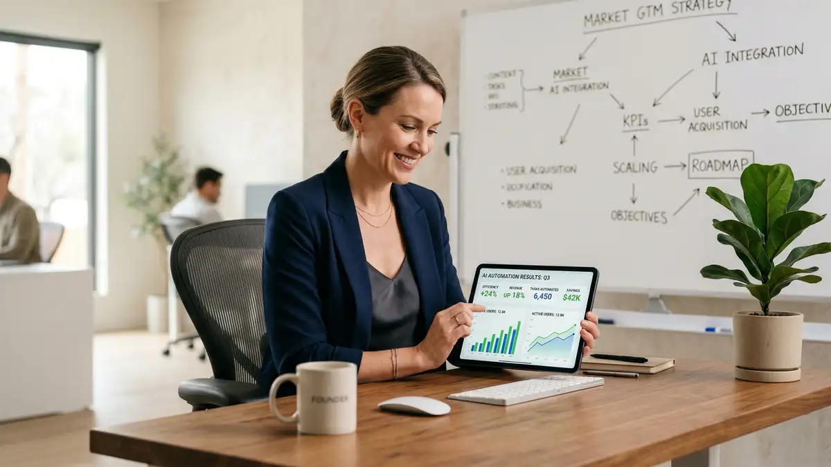 Diagram comparing AI automation agency workflow to traditional agency model showing faster deployment and lower costs