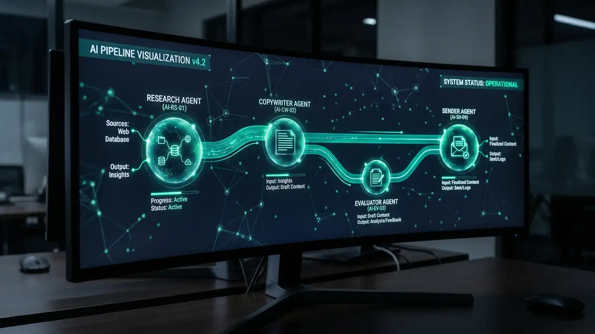 Architected AI sales agent deployment roadmap for B2B SaaS showing 8 sequential stages from ICP definition to optimisation