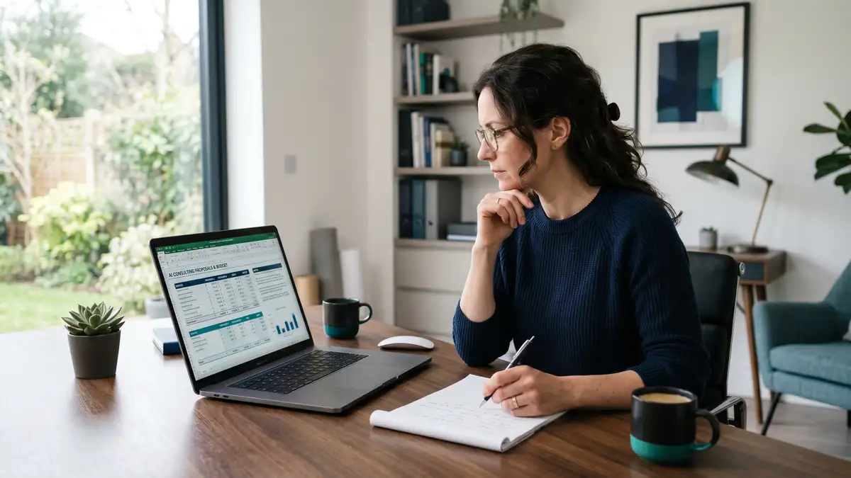 Engineer reviewing AI project data readiness on screen