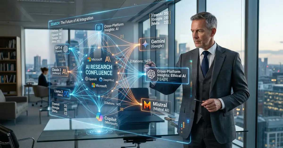 Answer Engine Optimization dashboard showing AI search platforms citing brand content with citation indicators and visibility metrics