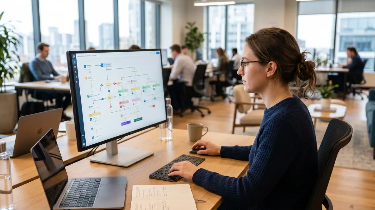 Marketing operations specialist building a multi-touch B2B email lifecycle sequence with branching logic and segmentation rules