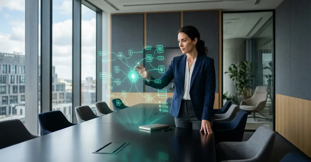 Senior B2B executive evaluating AI agency proposals — six-pillar framework