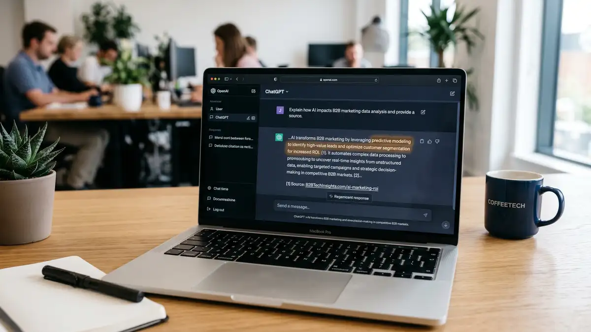 Technical dashboard showing TTFB metrics, AI crawler crawl patterns, and schema validation results for content optimization