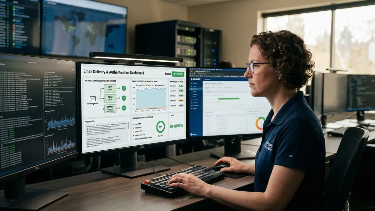 Close-up of a compelling cold email outreach subject line and opening paragraph on a mobile device screen