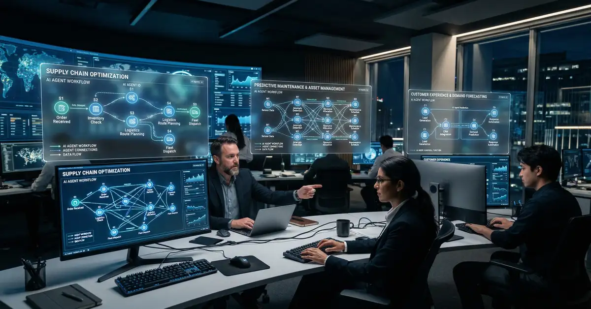 Multi-agent AI frameworks comparison for B2B operations showing orchestration architecture patterns