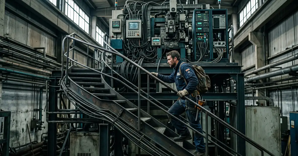 A steep learning curve climbing toward a powerful automation system, representing the trade-off of power for complexity