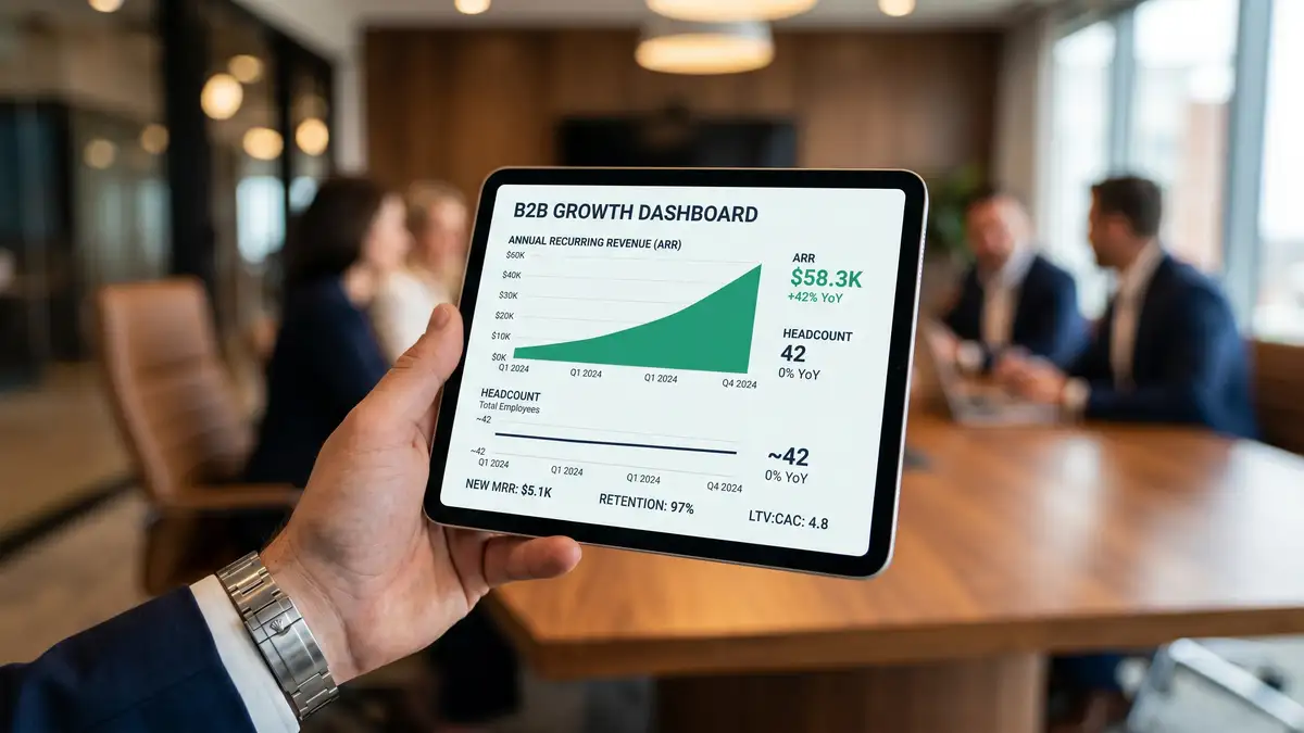 Operations delivery dashboard showing automated fulfillment client onboarding and decoupled revenue growth